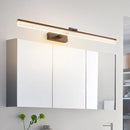GobekUsa Modern Black LED Wall Light with Acrylic Shade - Streamlined Vanity Lighting in Warm/White Light