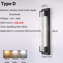 GobekUsa Dimmable LED Stainless Steel Outdoor Wall Sconce for Villa Garage Garden Courtyard