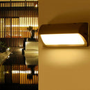 GobekUsa Modern LED Wall Sconce Light for Pathways - Black Aluminum Rectangle Design
