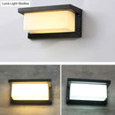 GobekUsa Modern LED Wall Sconce Light for Pathways - Black Aluminum Rectangle Design