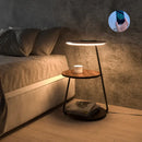 GobekUsa LED Wood Shelf Floor Lamp for Bedroom Living Study Room
