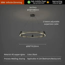 GobekUsa Light Luxury Circle LED Living Room Chandelier