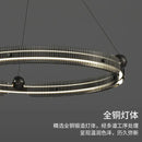GobekUsa Light Luxury Circle LED Living Room Chandelier