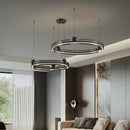 GobekUsa Light Luxury Circle LED Living Room Chandelier