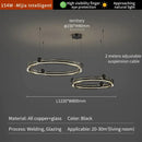 GobekUsa Light Luxury Circle LED Living Room Chandelier