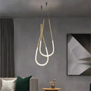 GobekUsa Leda Black Line Chandelier: Stylish Luminaire for Dining & Living Room; Stairwell Lighting