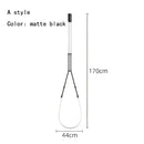 GobekUsa Leda Black Line Chandelier: Stylish Luminaire for Dining & Living Room; Stairwell Lighting