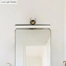 GobekUsa Sleek LED Antler Wall Mount Lamp with Acrylic Shade in Warm/White Light - Black Linear Vanity Light