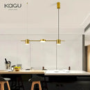 GobekUsa Dimmable LED Ceiling Chandelier for Living Room, Dining, Kitchen - Modern Hanging Light