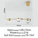 GobekUsa Dimmable LED Ceiling Chandelier for Living Room, Dining, Kitchen - Modern Hanging Light