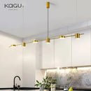 GobekUsa Dimmable LED Ceiling Chandelier for Living Room, Dining, Kitchen - Modern Hanging Light