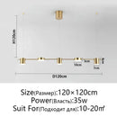 GobekUsa Dimmable LED Ceiling Chandelier for Living Room, Dining, Kitchen - Modern Hanging Light