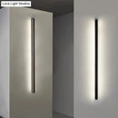 GobekUsa Sleek Black LED Wall Sconce for Hallways - Linear Flush Mount Design