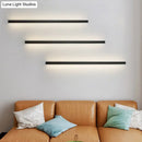 GobekUsa Sleek Black LED Wall Sconce for Hallways - Linear Flush Mount Design