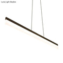 GobekUsa Modern LED Coffee Suspension Lamp for Restaurants - Acrylic Bar Shaped Island Light Fixture