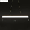 GobekUsa Modern LED Coffee Suspension Lamp for Restaurants - Acrylic Bar Shaped Island Light Fixture