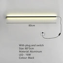 GobekUsa LED Wall Lights Dimming Switch Black Gold White Metal Sconces Bedroom Aisle Lamp