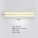 GobekUsa LED Wall Lights Dimming Switch Black Gold White Metal Sconces Bedroom Aisle Lamp