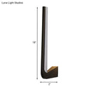 GobekUsa Modern Black Linear LED Wall Sconce with Acrylic Lighting for Living Room