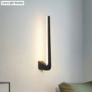 GobekUsa Modern Black Linear LED Wall Sconce with Acrylic Lighting for Living Room