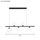 GobekUsa Modern Nordic LED Chandelier with Warm/White Light and Linear Metal Design, Available in 3 Sizes: 31.5"/39"/47