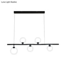GobekUsa Modern Nordic LED Chandelier with Warm/White Light and Linear Metal Design, Available in 3 Sizes: 31.5"/39"/47