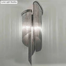 GobekUsa Modern Black Living Room Wall Light with Tassel Aluminum Shade - 2 Heads