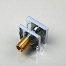 GobekUsa Black Massage Shower Faucet, 6 Jets Control Valve, Square Brass Wall Mount