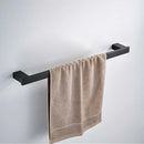GobekUsa Black Matte Bathroom Hardware Set: Paper Holder, Toothbrush Holder, Towel Bar