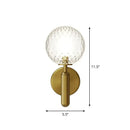 GobekUsa Simplicity Glass Ball Wall Sconce - 1-Light Stairs Wall Mount Lighting Fixture