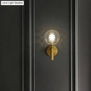 GobekUsa Simplicity Glass Ball Wall Sconce - 1-Light Stairs Wall Mount Lighting Fixture
