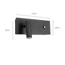 GobekUsa Adjustable LED Wall Sconce, 3W CRI 97, Touch Dimmable Switch, 3-CCT Angle