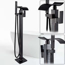 GobekUsa Black Bronze Bathtub Mixer Faucet | Single Handle Waterfall Tub Fixture