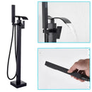 GobekUsa Black Bronze Bathtub Mixer Faucet | Single Handle Waterfall Tub Fixture
