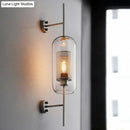 GobekUsa Modern Iron Mesh Wall Mount Lamp with Clear Glass Shade