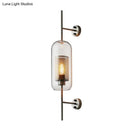 GobekUsa Modern Iron Mesh Wall Mount Lamp with Clear Glass Shade