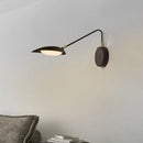 GobekUsa Adjustable Arm Metallic LED Wall Lamp for Modern Bedroom Décor in Coffee
