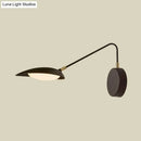 GobekUsa Adjustable Arm Metallic LED Wall Lamp for Modern Bedroom Décor in Coffee
