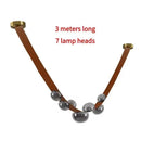 GobekUsa Designer Leather Loft Chandelier Pendant Light for Living Room Hotel Staircase