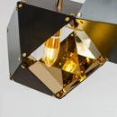 GobekUsa Black Metal DNA Chandelier: Nordic, Modern, Creative Island Light for Bar and Restaurant.