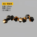 GobekUsa Black Metal DNA Chandelier: Nordic, Modern, Creative Island Light for Bar and Restaurant.