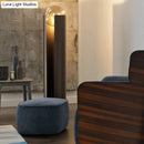 GobekUsa Modern Black Metal Floor Lamp with Unique Linear Capsule Arch Design for Living Room