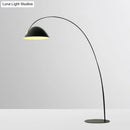 GobekUsa Modern Black Metal Floor Lamp with Unique Linear Capsule Arch Design for Living Room