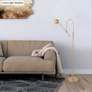 GobekUsa Modern Black Metal Floor Lamp with Unique Linear Capsule Arch Design for Living Room
