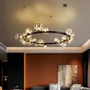GobekUsa Glass Ball Pendant Chandelier for Kitchen Dining Living Room
