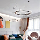 GobekUsa Glass Ball Pendant Chandelier for Kitchen Dining Living Room