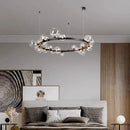 GobekUsa Glass Ball Pendant Chandelier for Kitchen Dining Living Room