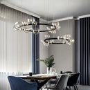 GobekUsa Glass Ball Pendant Chandelier for Kitchen Dining Living Room