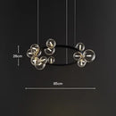 GobekUsa Glass Ball Pendant Chandelier for Kitchen Dining Living Room