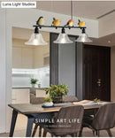 GobekUsa Contemporary Metal Island Pendant Lighting with Cone Glass Shades - Set of 3 Lights